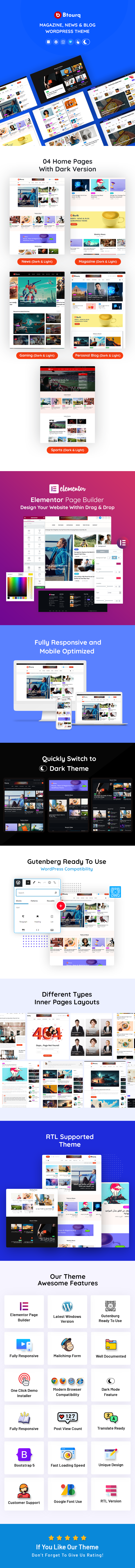 Btourq - WordPress News Magazine Theme - 2